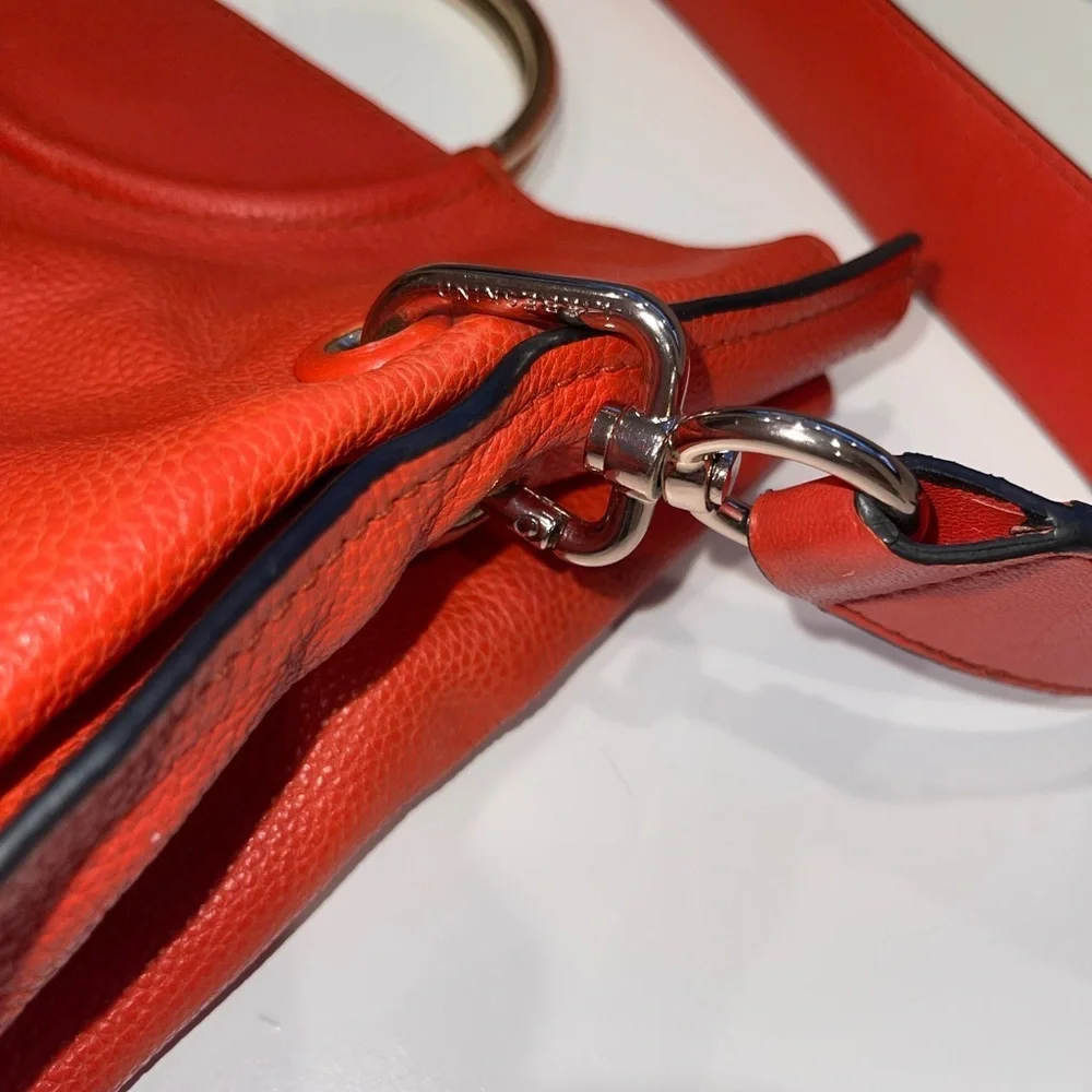 Liebeskind Ravenna Ring Bag in Orange Red Two Way Bag NWOT - Picture 6 of 14